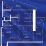 Floor plan for 1 bed unit