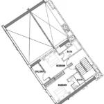 Floor plan for 2 bed unit