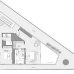 Floor plan for 3 bed unit