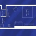 Floor plan for 0 bed unit