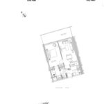Floor plan for 1 bed unit