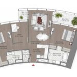 Floor plan for 2 bed unit
