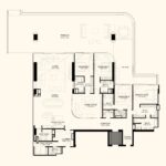 Floor plan for 4 bed unit