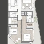 Floor plan for 2 bed unit