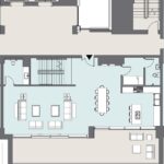 Floor plan for 3 bed unit