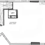 Floor plan for 0 bed unit